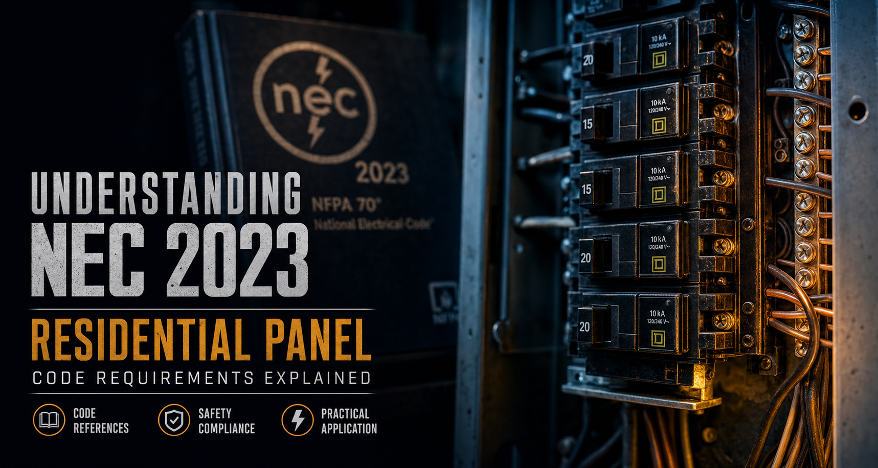 NEC 2023 electrical panel code walkthrough